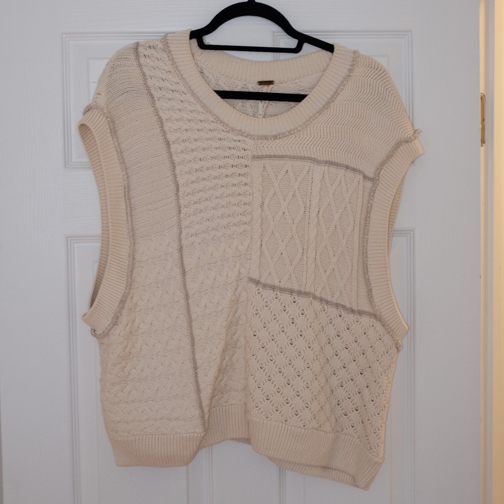 Free People Take The Plunge Sweater Vest